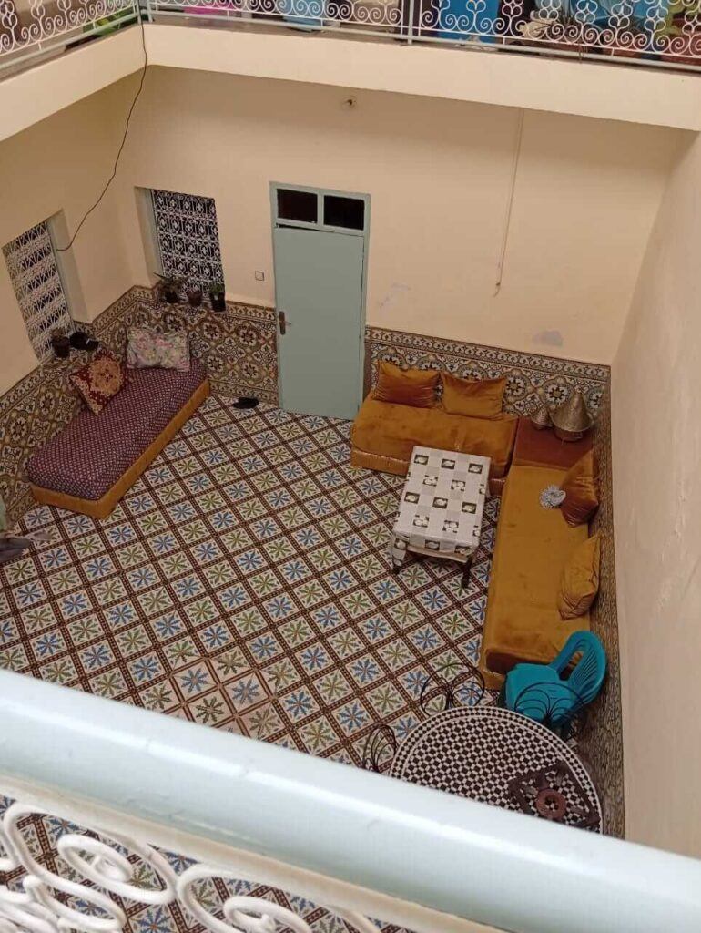 The traditional family riad of Anis Chity's wife in the Kasbah area of Marrakech